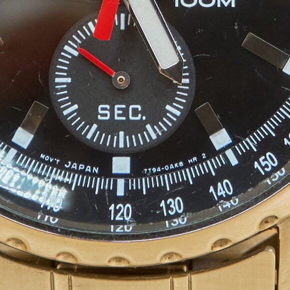 Vintage Seiko 7T94-0AH0 Chronograph Quartz Mens Watch - Picture 3 of 13